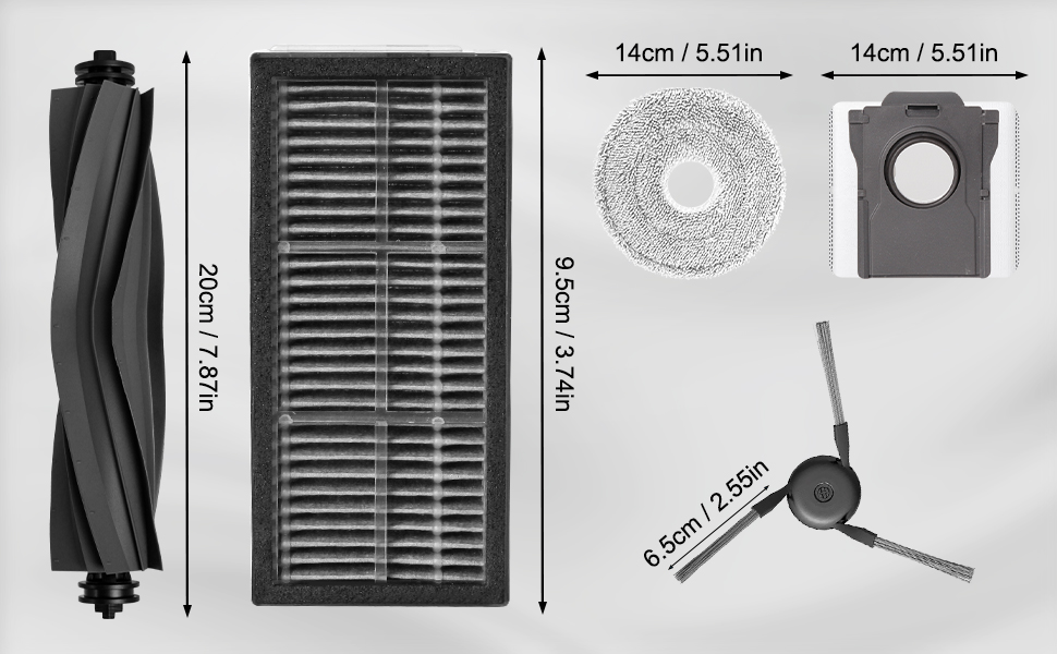 Bộ phụ kiện cho robot hút bụi Dreame X40 Ultra