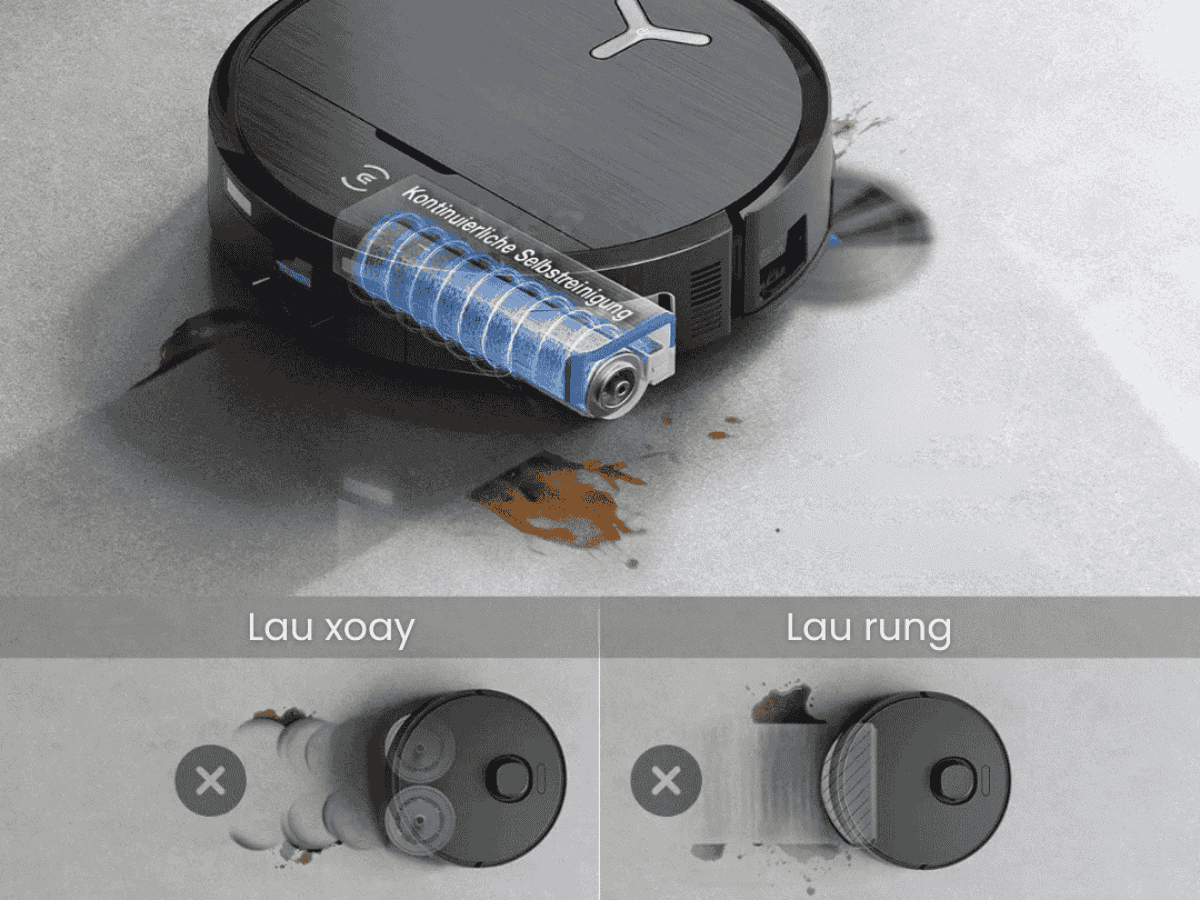 Công Nghệ Lau Con Lăn Trên Robot Hút Bụi Lau Nhà – Bước Tiến Đột Phá Cho Ngôi Nhà Sạch Sâu