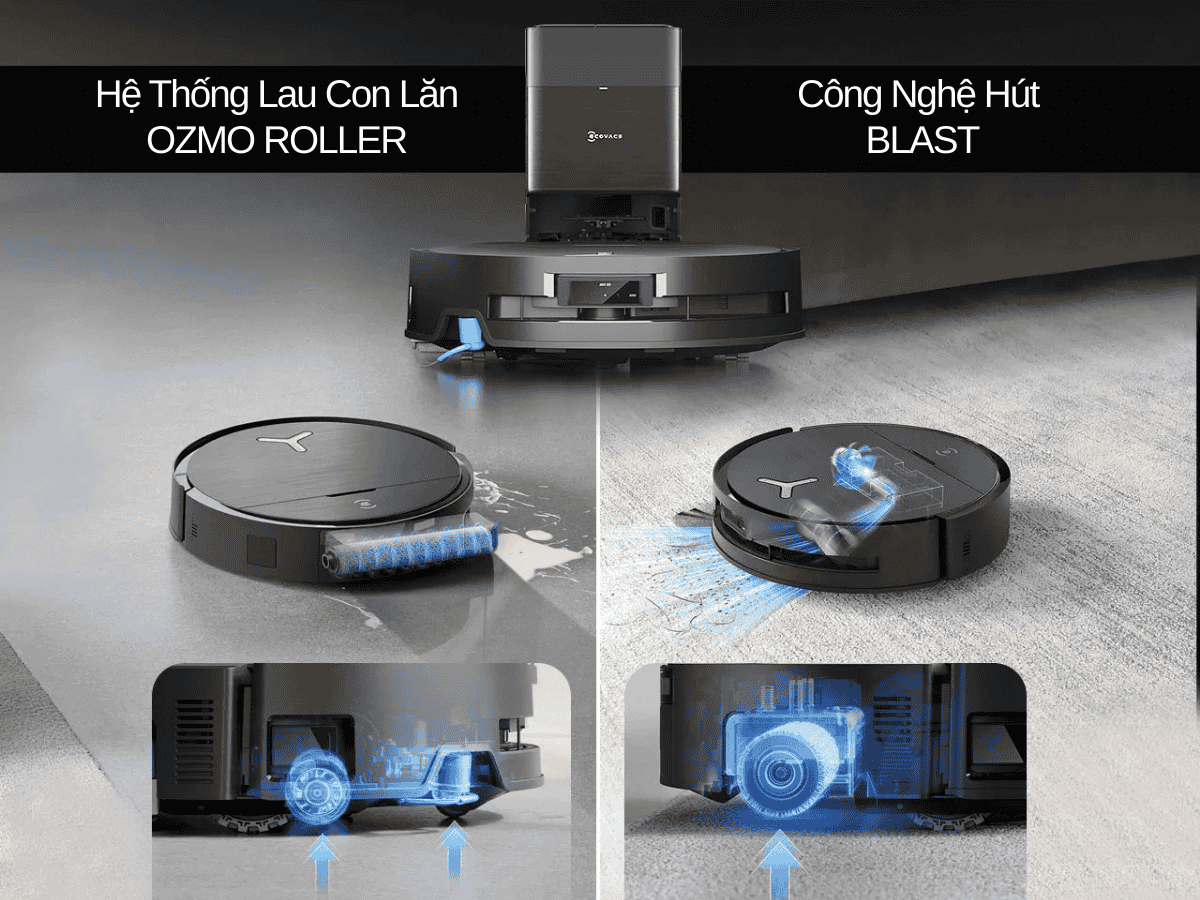 Công Nghệ Lau Con Lăn Trên Robot Hút Bụi Lau Nhà – Bước Tiến Đột Phá Cho Ngôi Nhà Sạch Sâu