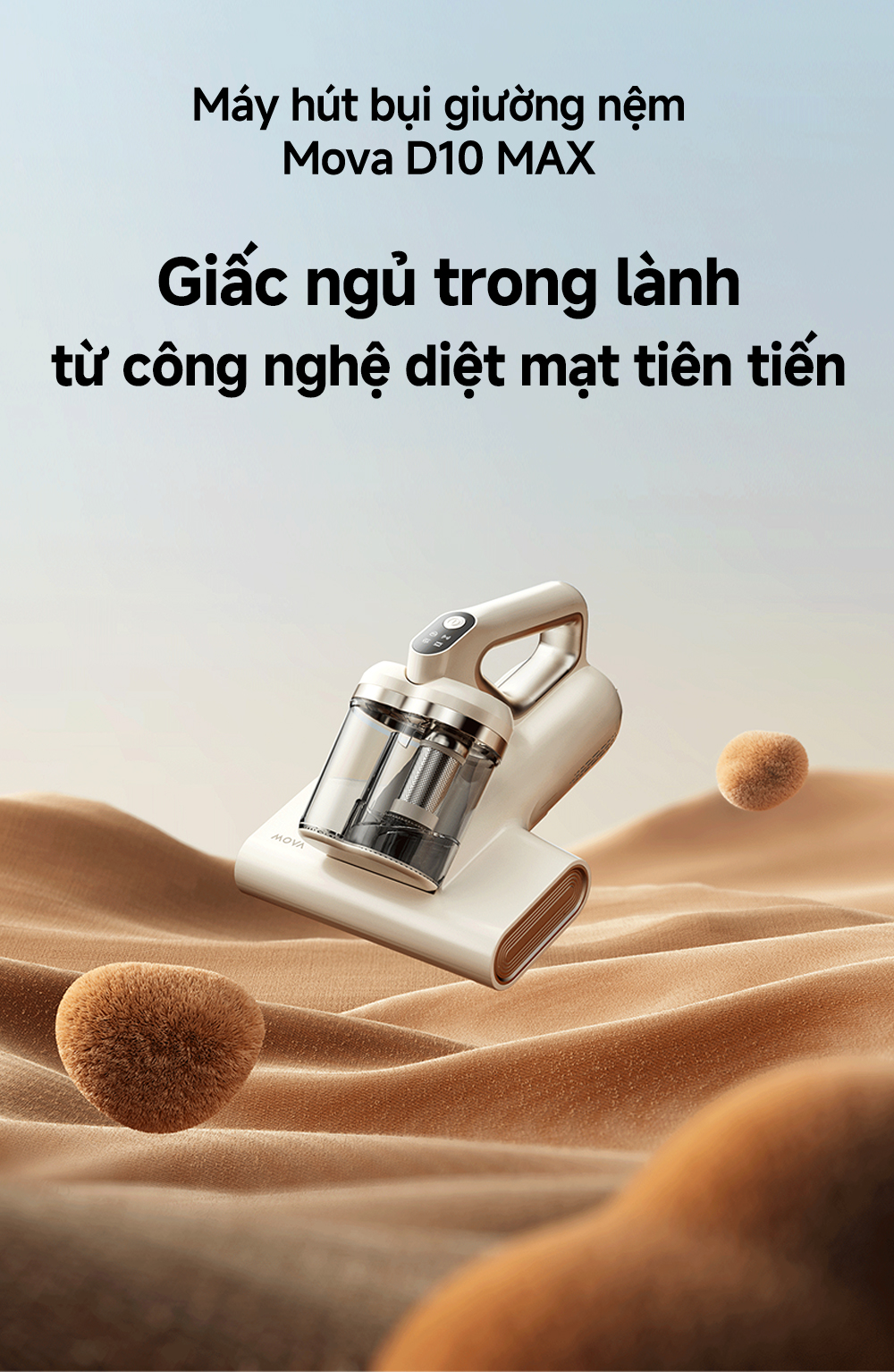 Máy Hút Bụi Giường Nệm Mova D10 Max