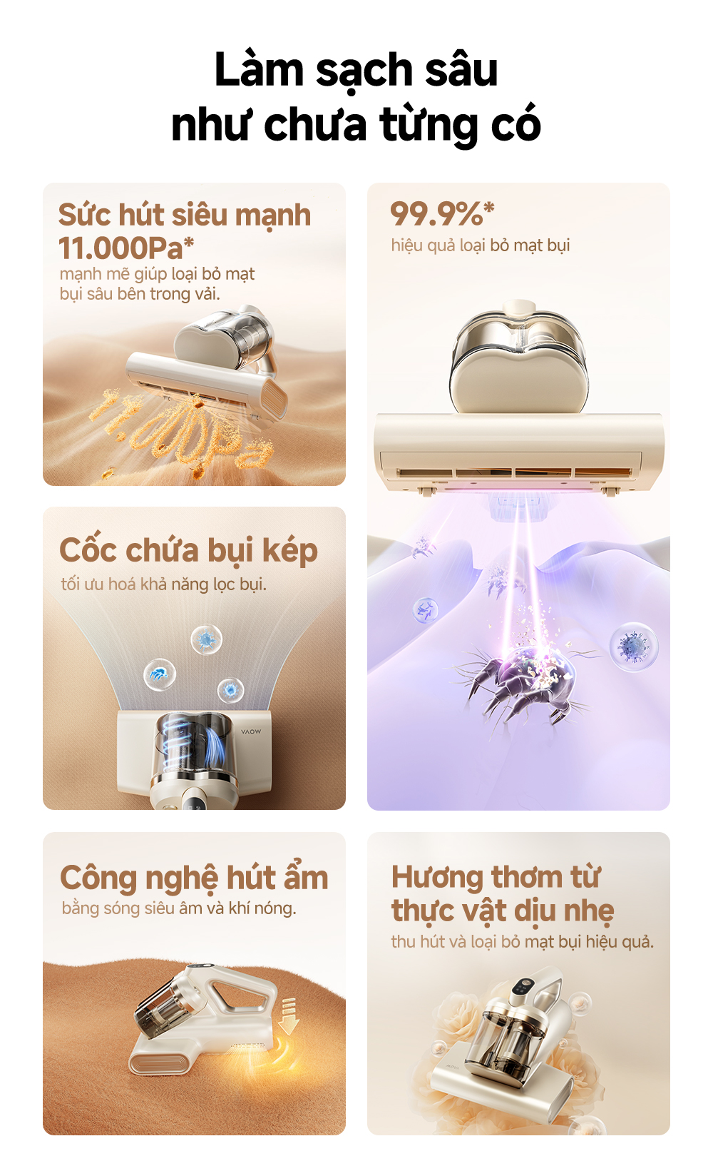Máy Hút Bụi Giường Nệm Mova D10 Max