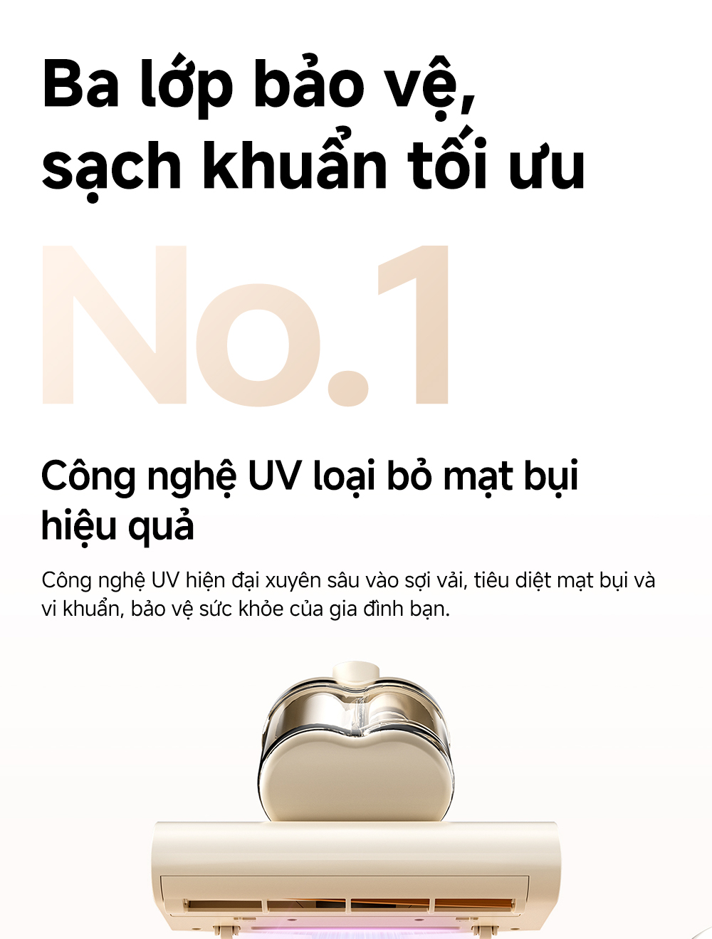 Máy Hút Bụi Giường Nệm Mova D10 Max