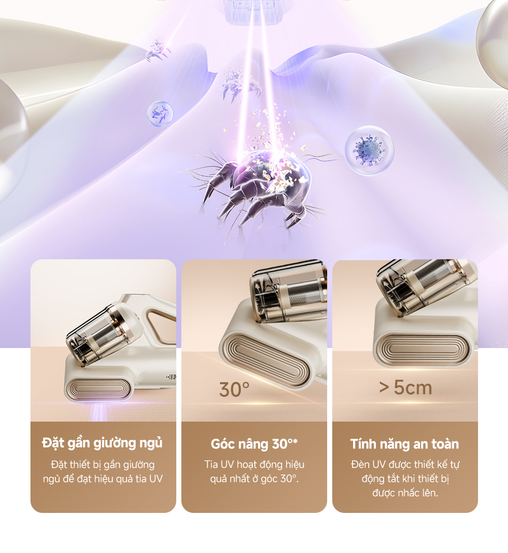 Máy Hút Bụi Giường Nệm Mova D10 Max