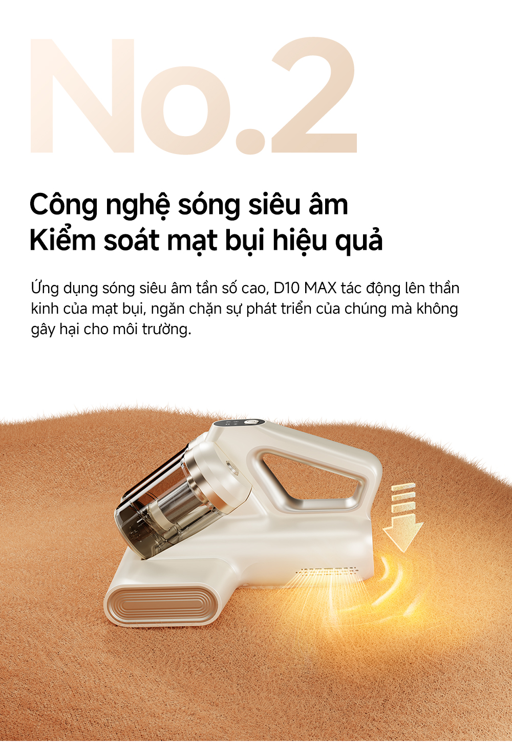 Máy Hút Bụi Giường Nệm Mova D10 Max