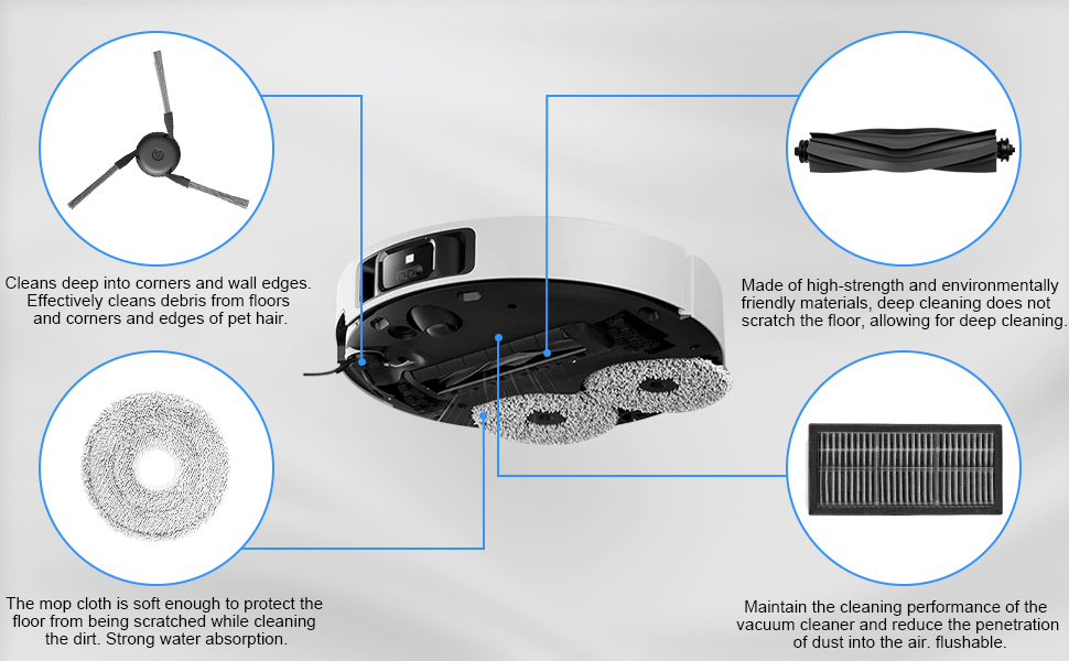 Bộ phụ kiện cho robot hút bụi Dreame X40 Ultra