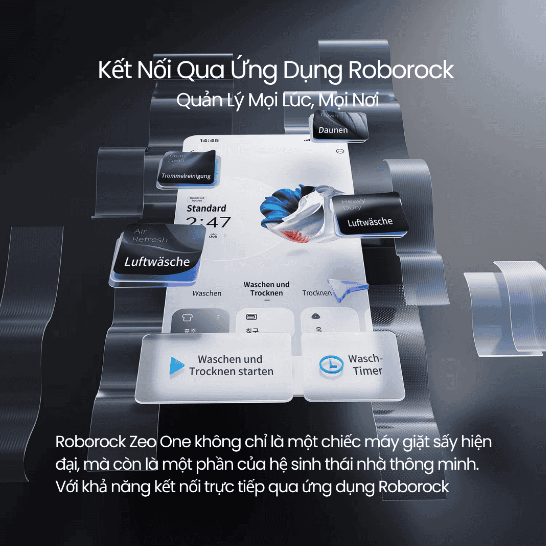 Máy Giặt - Sấy Roborock Zeo Lite