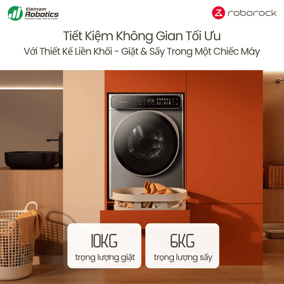 Máy Giặt Sấy Thông Minh Roborock Zeo One