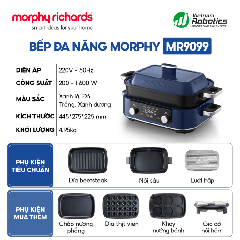 Nồi Điện Đa Năng Kỹ Thuật Số Morphy Richards MR9099