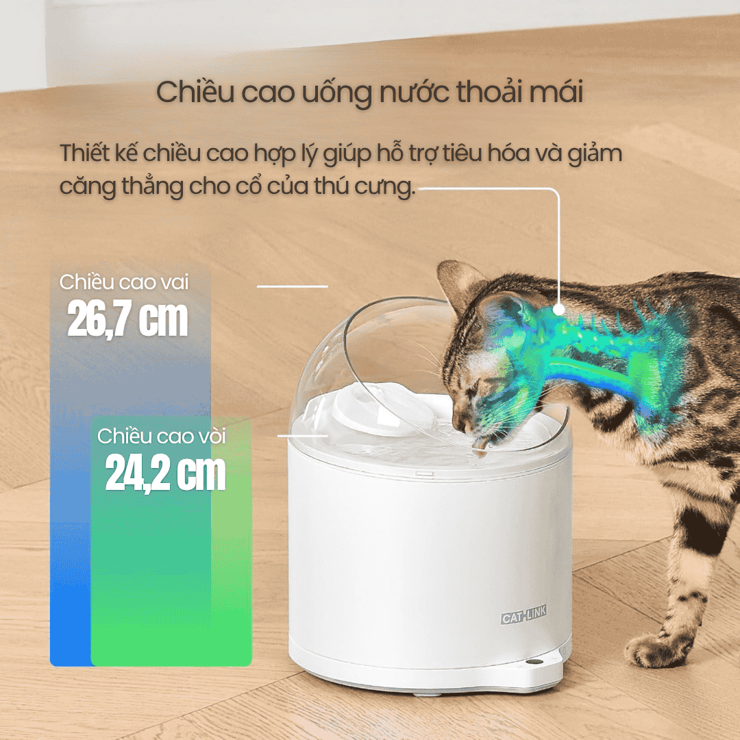 Catlink Pure 2 - Máy Cấp Nước Tự Động Cho Mèo