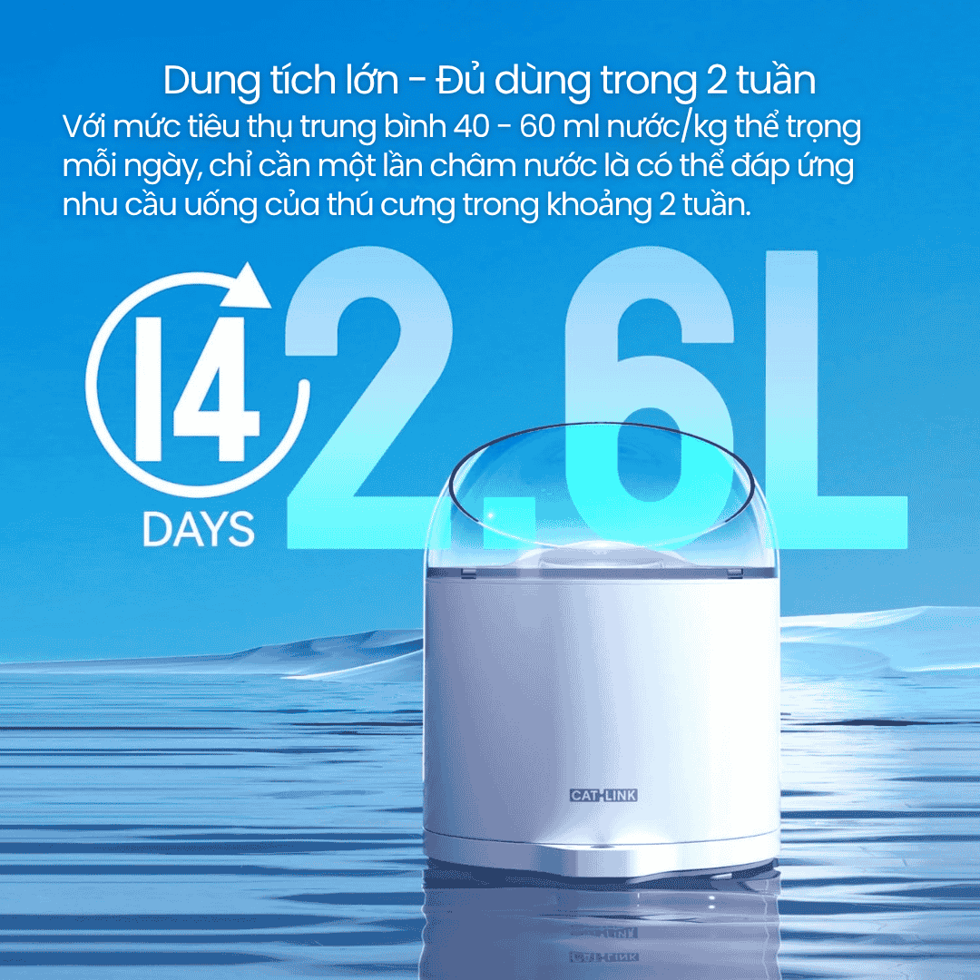 Catlink Pure 2 - Máy Cấp Nước Tự Động Cho Mèo