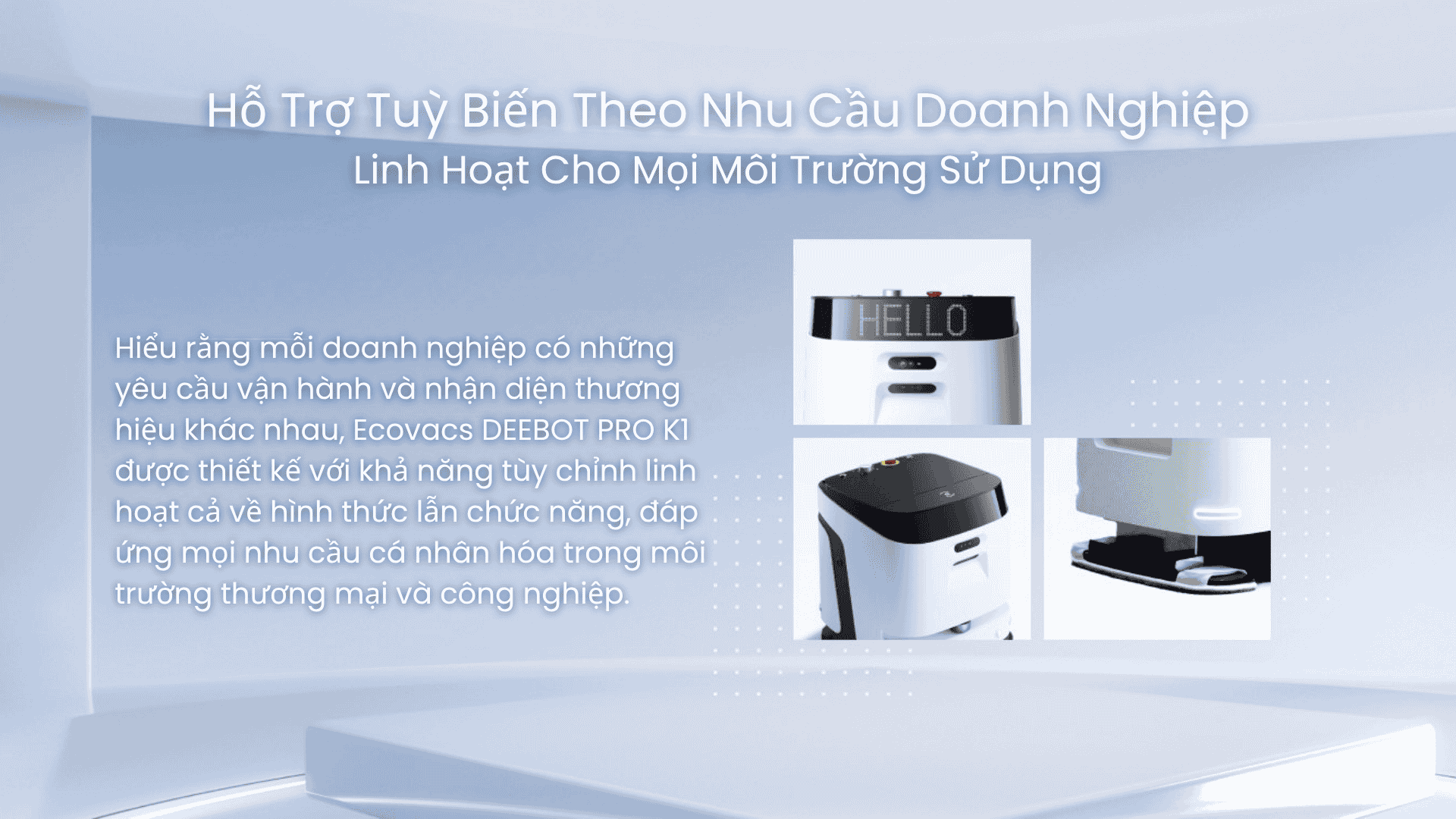 Ecovacs DEEBOT PRO K1 – Robot Hút Bụi Công Nghiệp