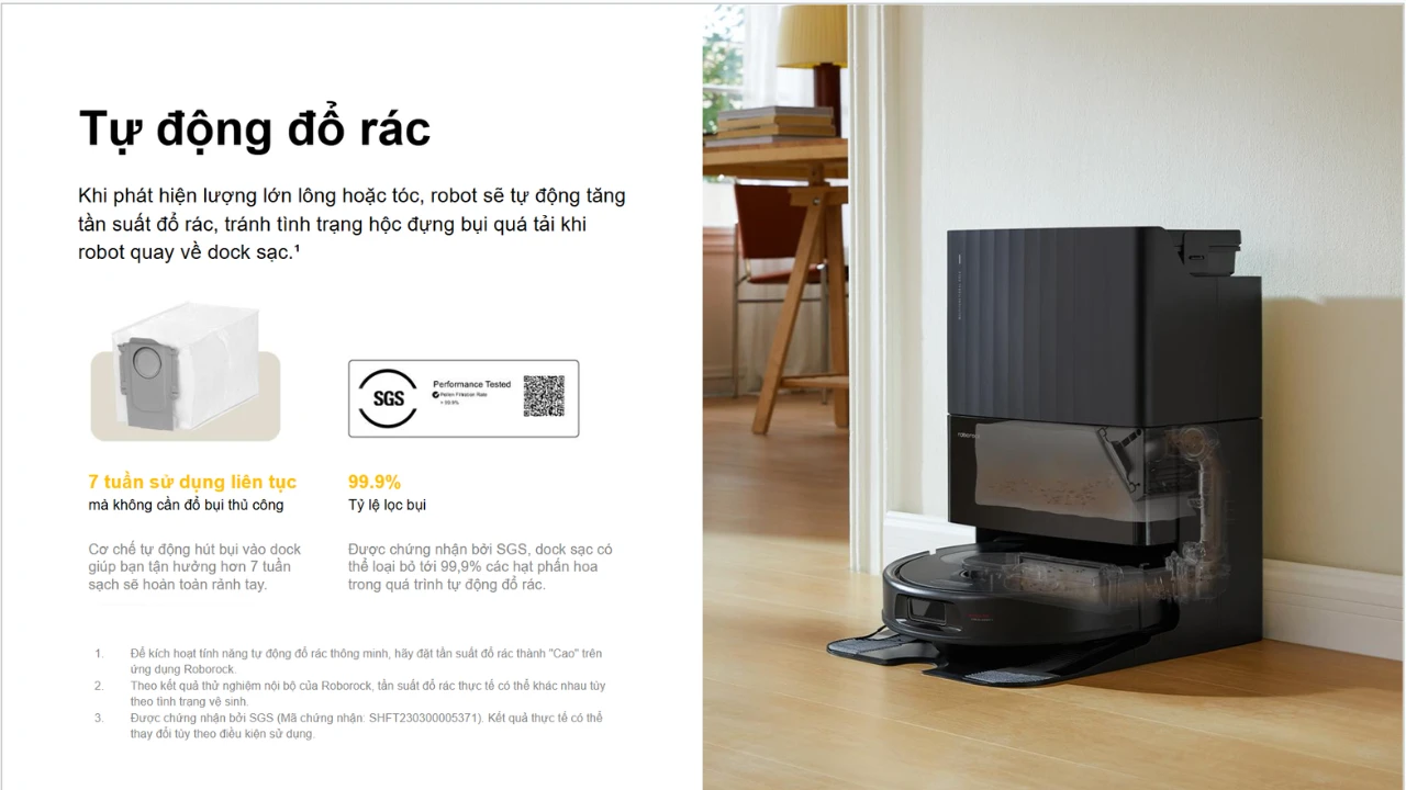 Robot hút bụi lau nhà Roborock Q Revo QR798