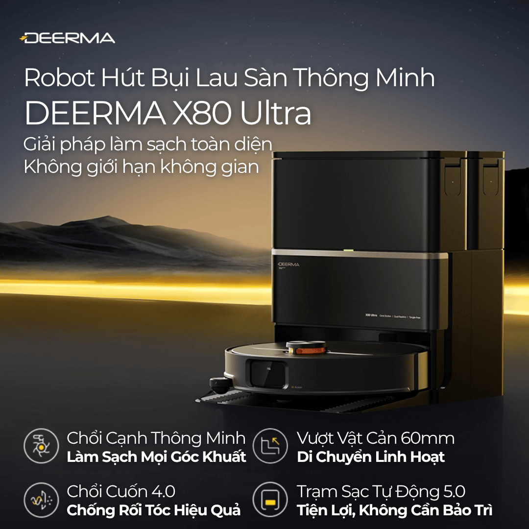 Deerma X80 Ultra  - Bảo hành 1 năm