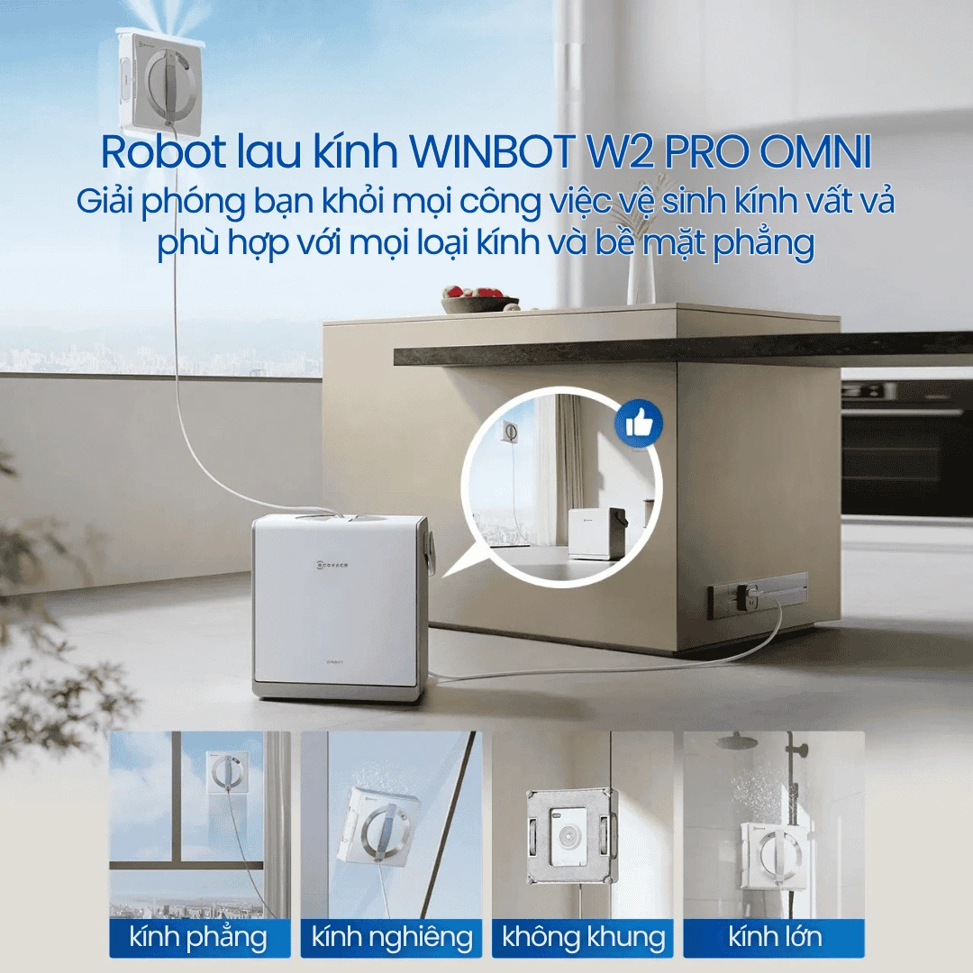 WINBOT W2 PRO OMNI - BH 12 Tháng