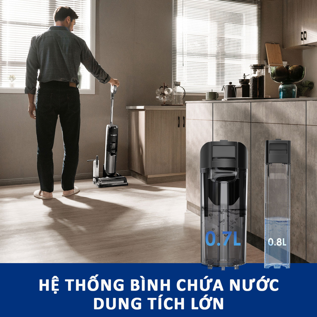 Máy hút bụi lau nhà tự giặt giẻ Tineco ifloor ONE S5 – bản Quốc tế