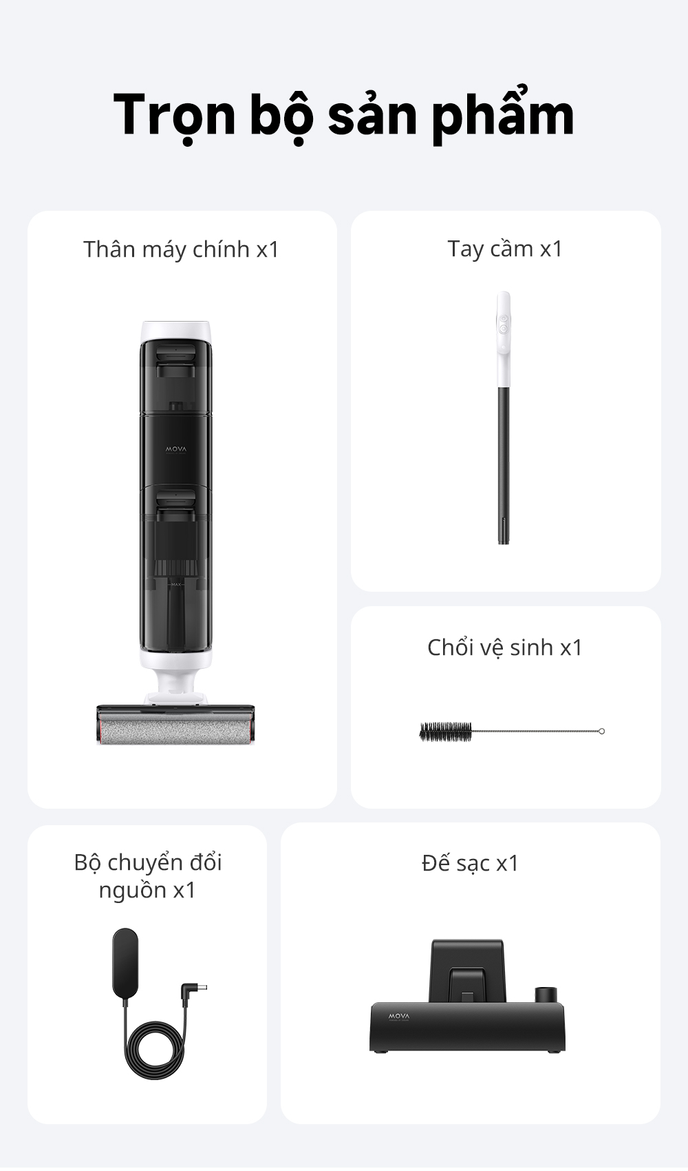 Máy hút bụi lau nhà cầm tay Dreame Mova K20 Pro - hàng chính hãng