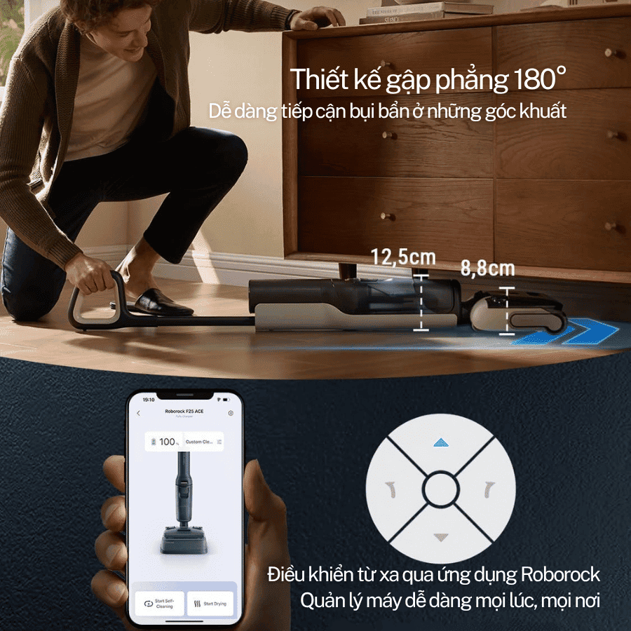 Máy hút bụi lau nhà cầm tay Roborock F25 ACE
