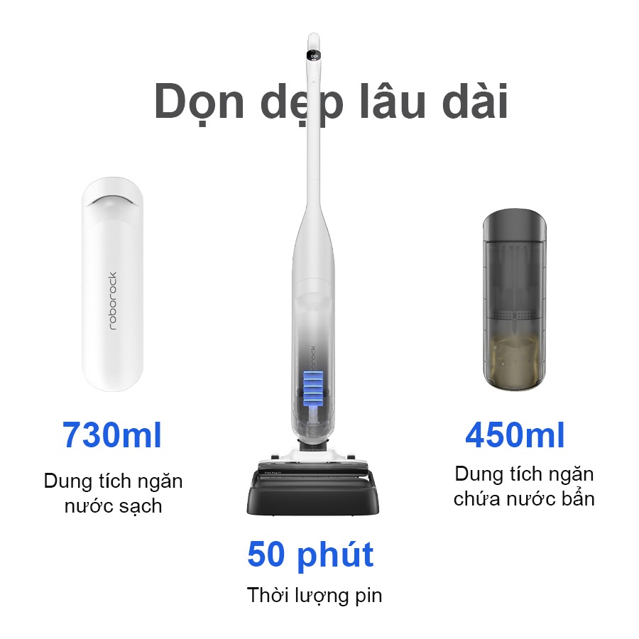 Máy hút bụi lau nhà Roborock Flexi Pro - Bản Quốc Tế