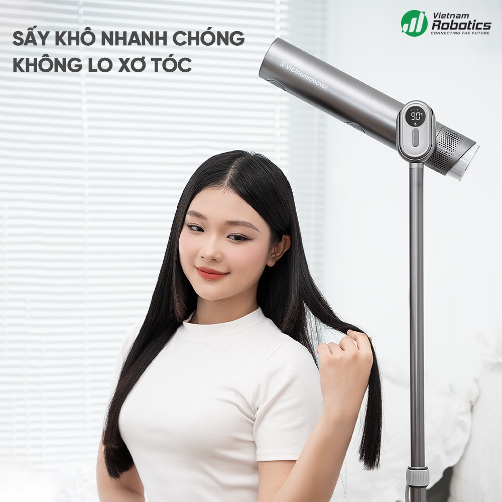 Máy sấy tóc đứng tạo ion âm Vietnam Robovac AD4