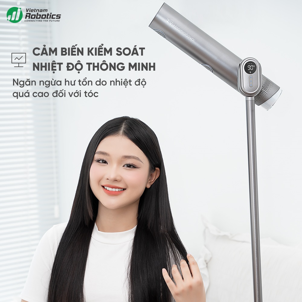 Máy sấy tóc đứng tạo ion âm Vietnam Robovac AD4