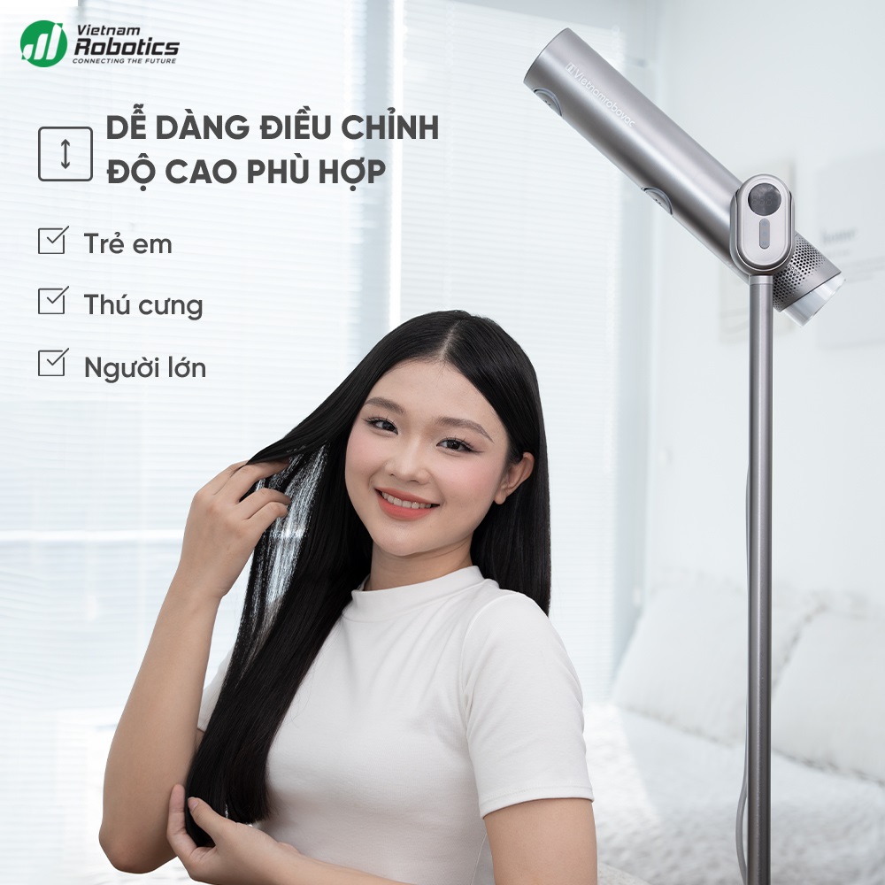 Máy sấy tóc đứng tạo ion âm Vietnam Robovac AD4