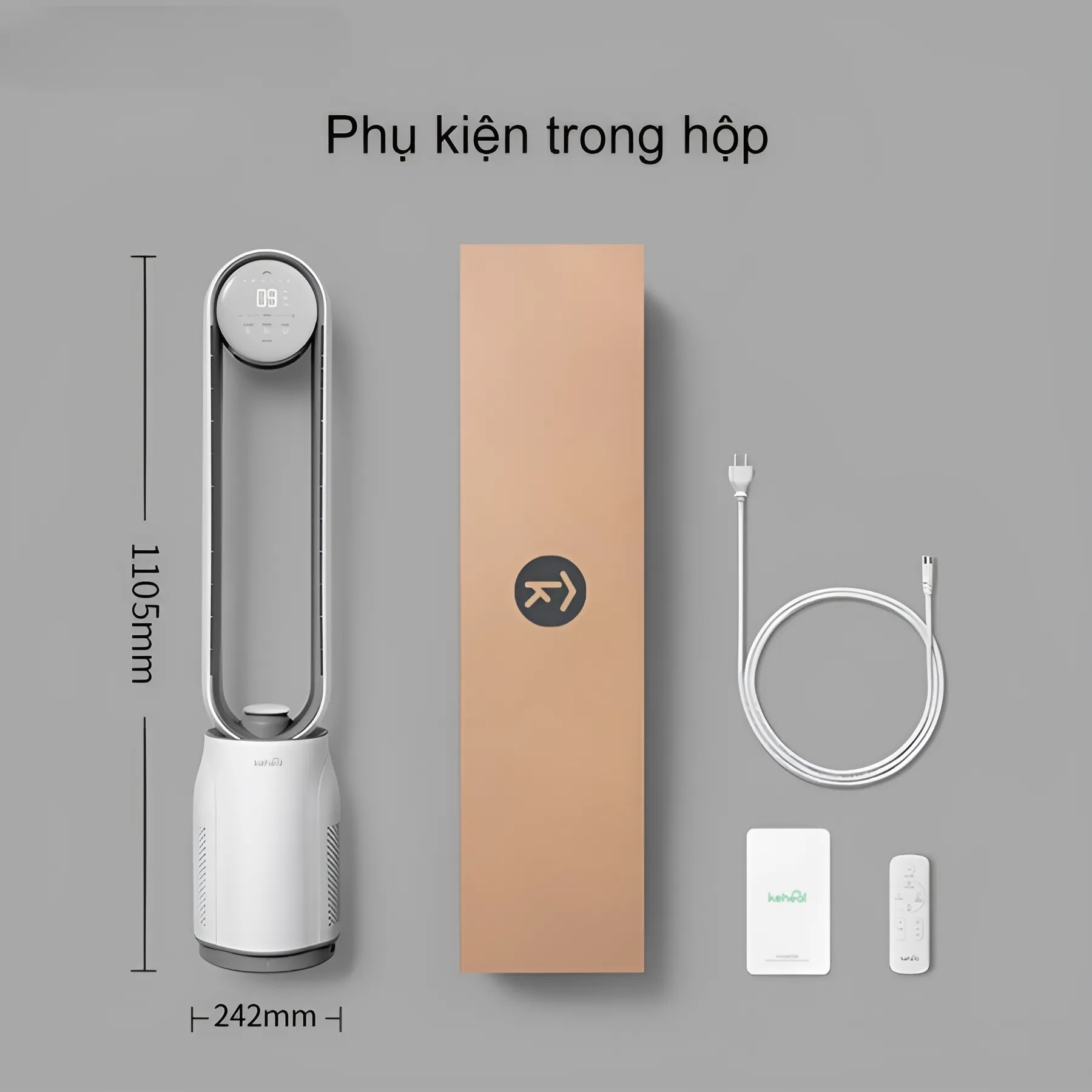 Quạt không cánh kiêm lọc khí Xiaomi Keheal A4 Pro (Bản tiếng việt 2024)