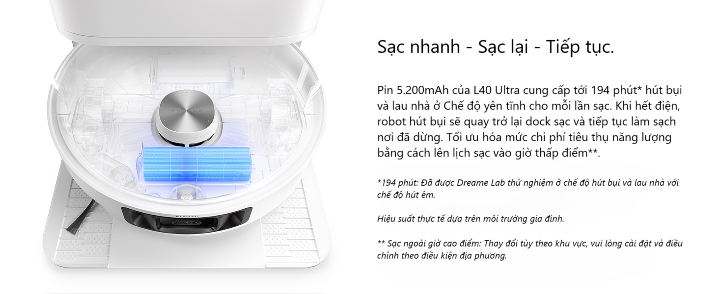 Robot hút bụi lau nhà Dreame L40 Ultra