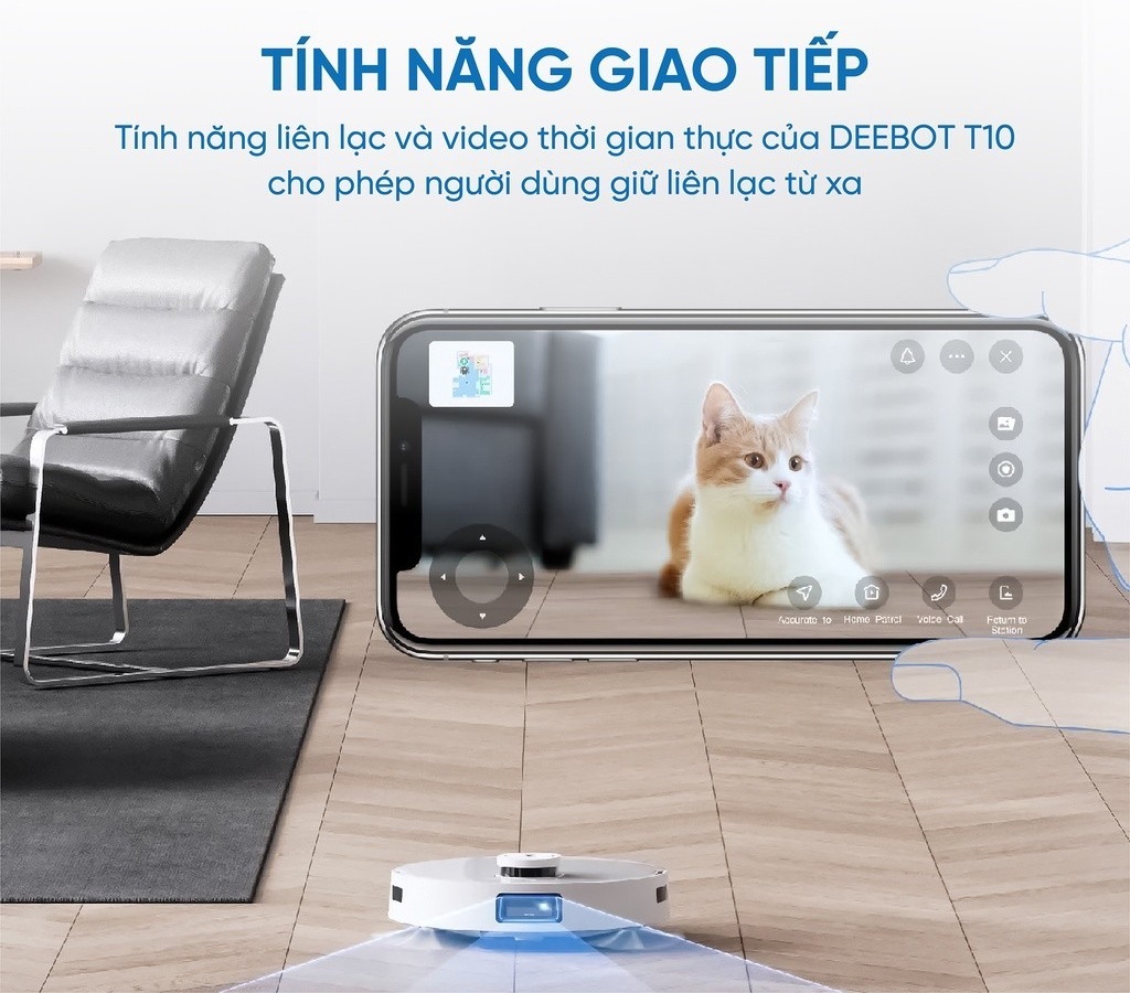 Robot Hút Bụi Ecovacs Deebot T10 - Plus, Bản Quốc Tế