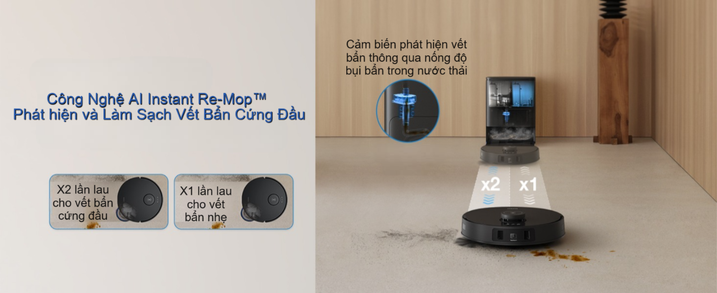 Robot hút bụi lau nhà Ecovacs Deebot T30S Pro 2025 - Bản Quốc Tế