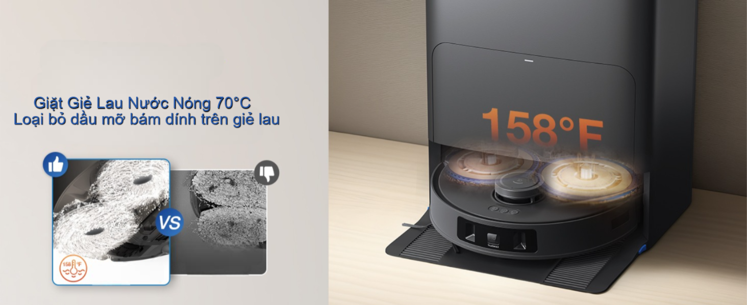 Robot hút bụi lau nhà Ecovacs Deebot T30S Pro 2025 - Bản Quốc Tế