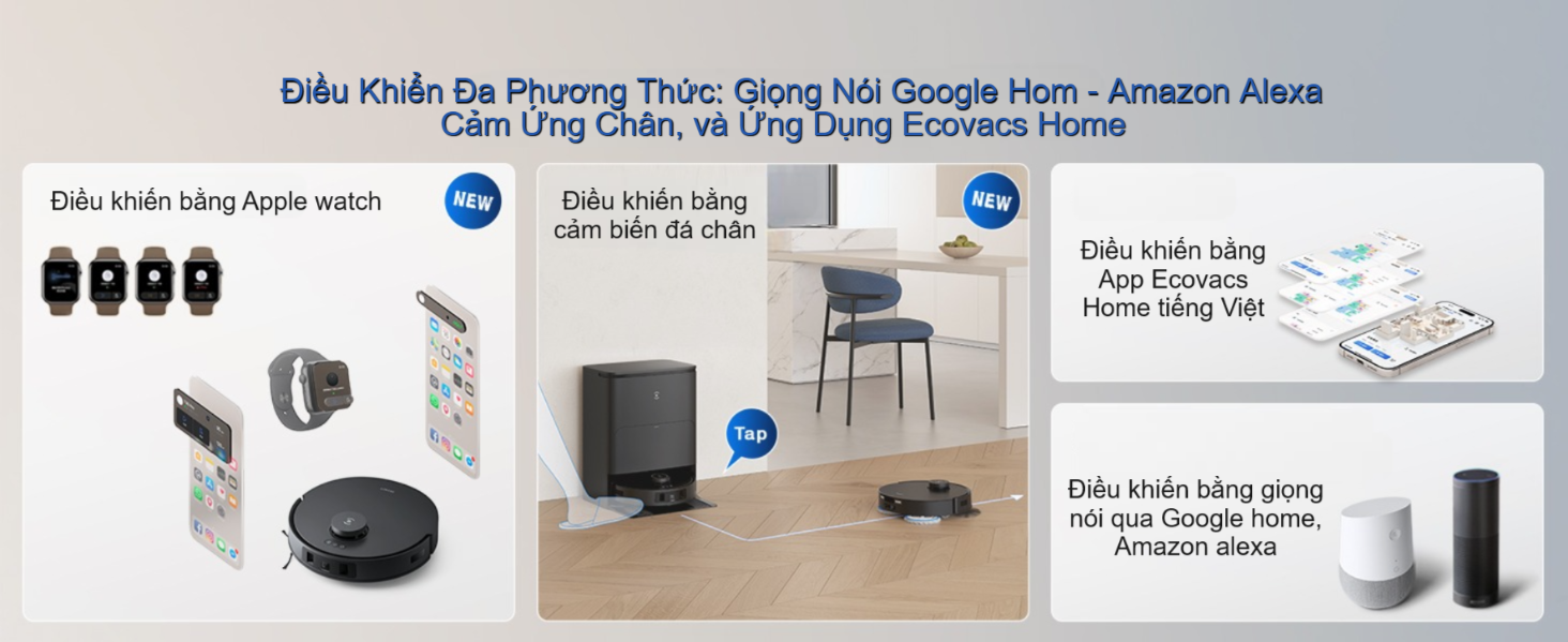 Robot hút bụi lau nhà Ecovacs Deebot T30S Pro 2025 - Bản Quốc Tế