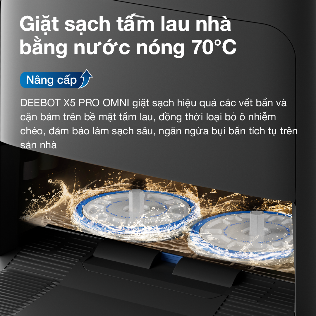 Robot hút bụi lau nhà Ecovacs Deebot X5 Pro Omni – Bản Quốc Tế