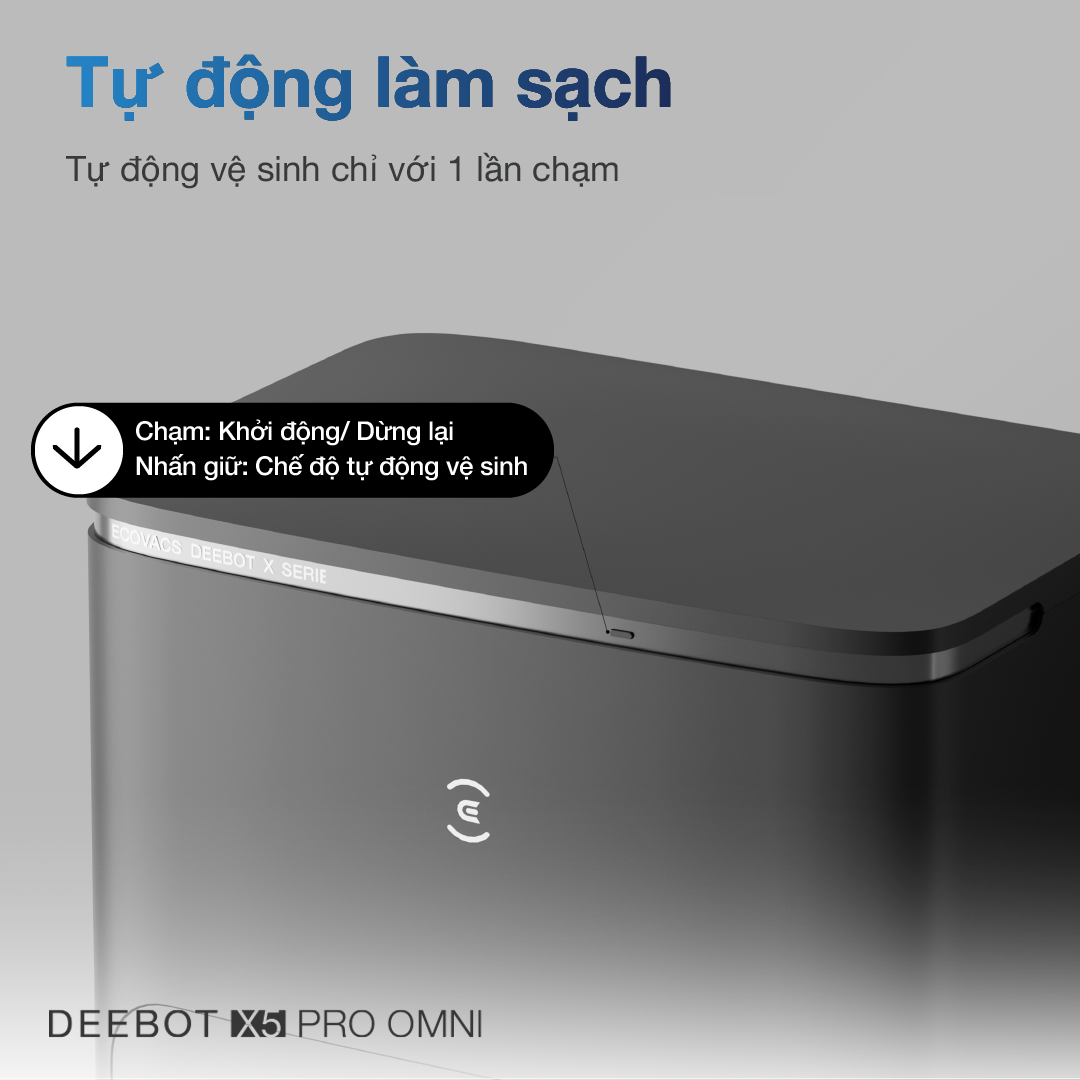 Robot hút bụi lau nhà Ecovacs Deebot X5 Pro Omni – Bản Quốc Tế