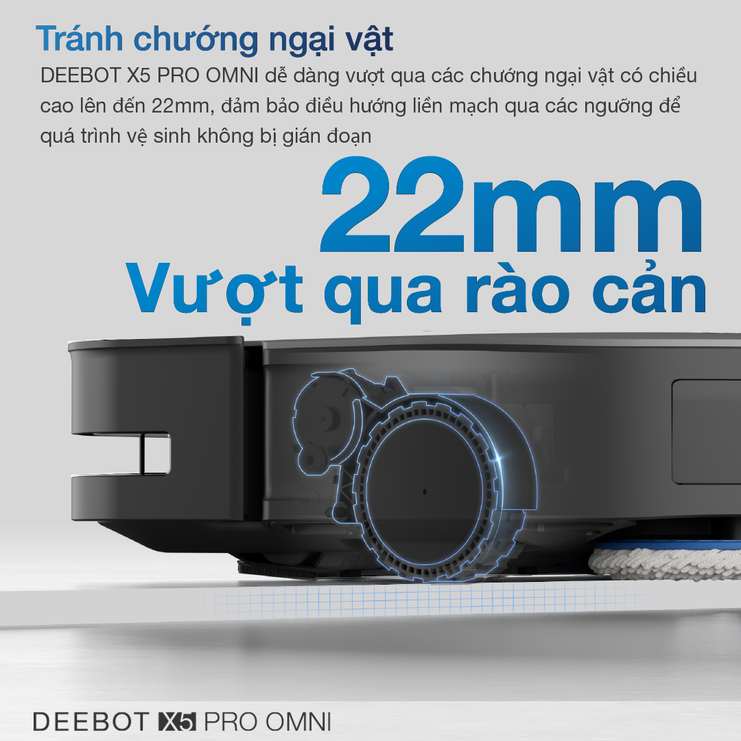 Robot hút bụi lau nhà Ecovacs Deebot X5 Pro Omni – Bản Quốc Tế