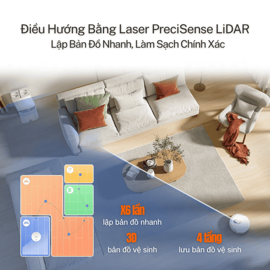  Robot Hút Bụi Lau Nhà Roborock Q Revo - Bảo Hành 24Th