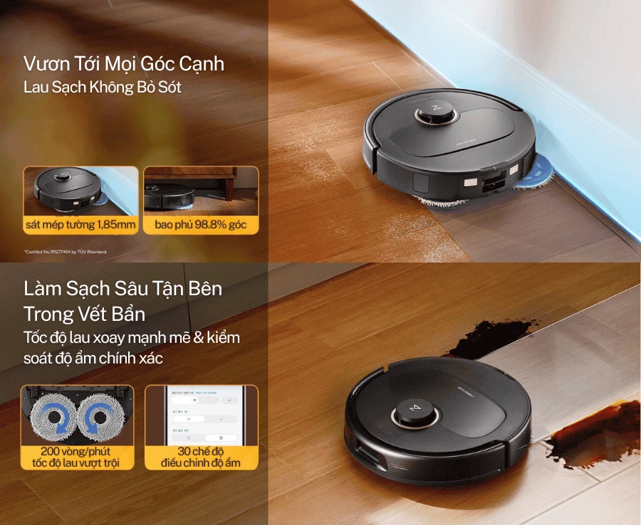 Robot Hút Bụi Lau Nhà Roborock Q Revo 5AE