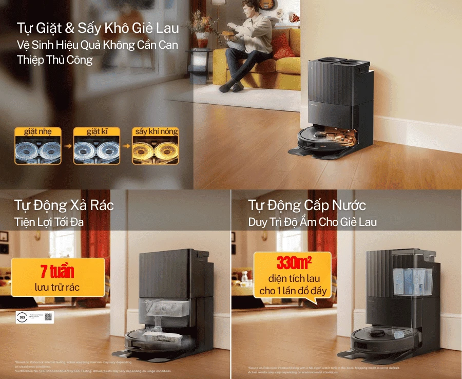 Robot Hút Bụi Lau Nhà Roborock Q Revo 5AE