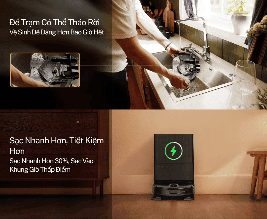 Robot Hút Bụi Lau Nhà Roborock Q Revo 5AE