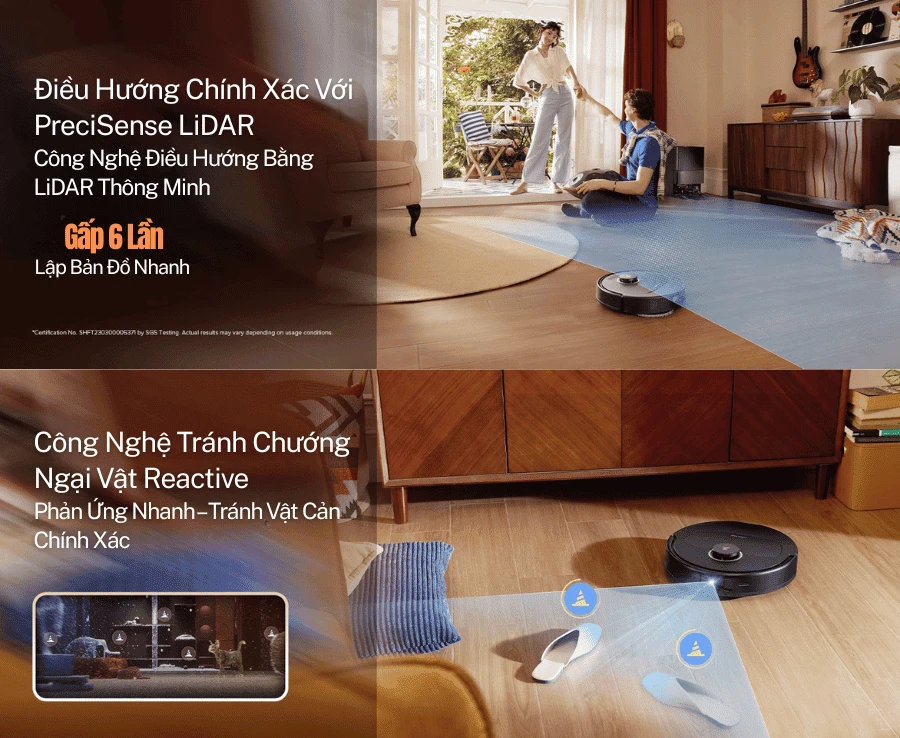 Robot Hút Bụi Lau Nhà Roborock Q Revo 5AE