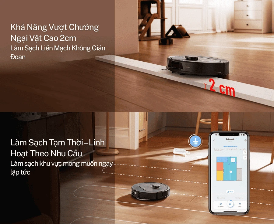 Robot Hút Bụi Lau Nhà Roborock Q Revo 5AE