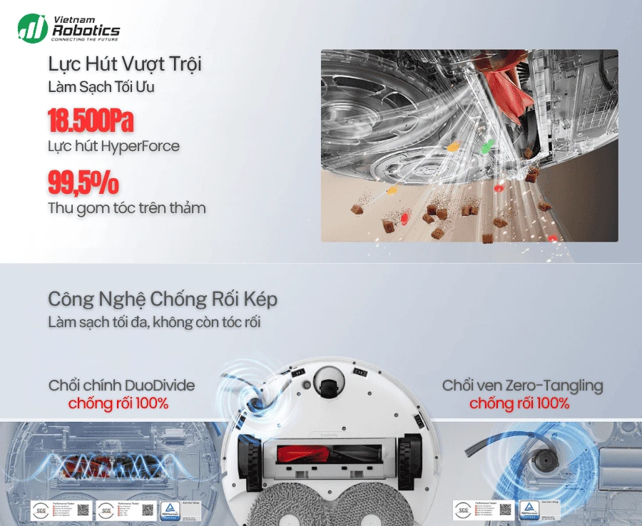 Robot hút bụi lau nhà Roborock Q Revo Edge 5V1