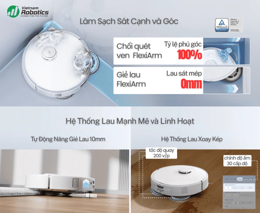 Robot hút bụi lau nhà Roborock Q Revo Edge 5V1