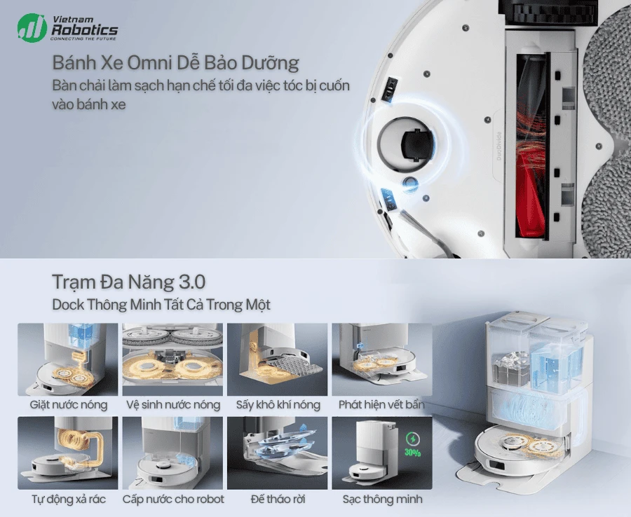 Robot hút bụi lau nhà Roborock Q Revo Edge 5V1