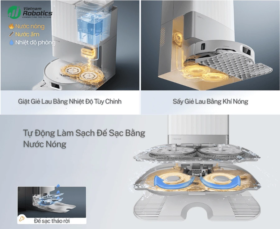 Robot hút bụi lau nhà Roborock Q Revo Edge 5V1