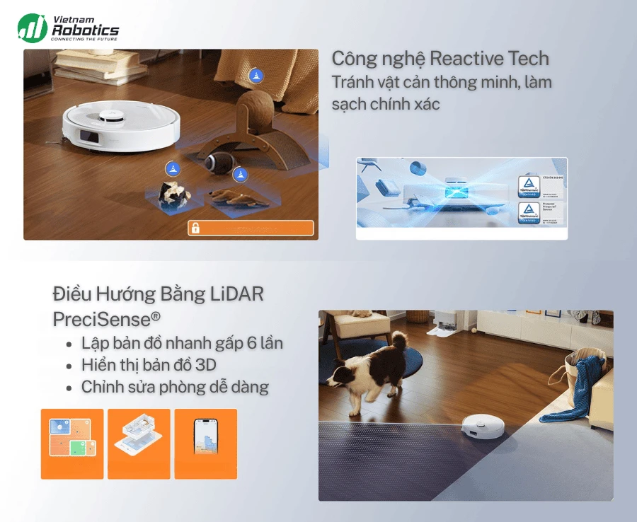 Robot hút bụi lau nhà Roborock Q Revo Edge 5V1