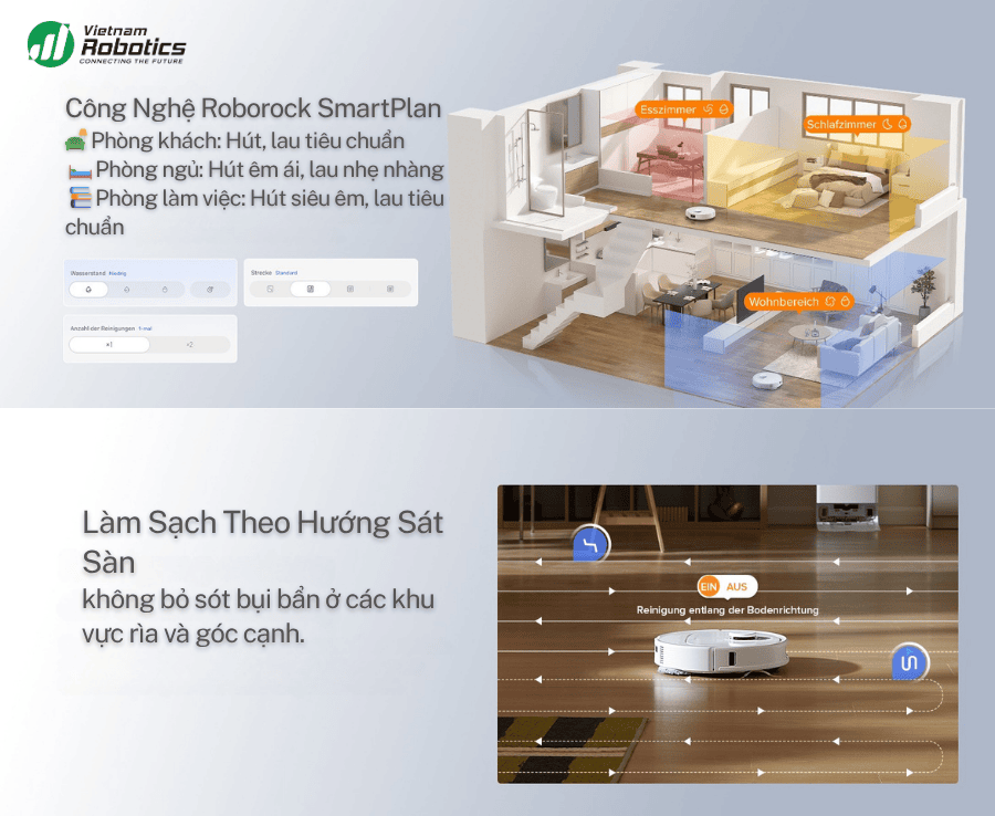 Robot hút bụi lau nhà Roborock Q Revo Edge 5V1