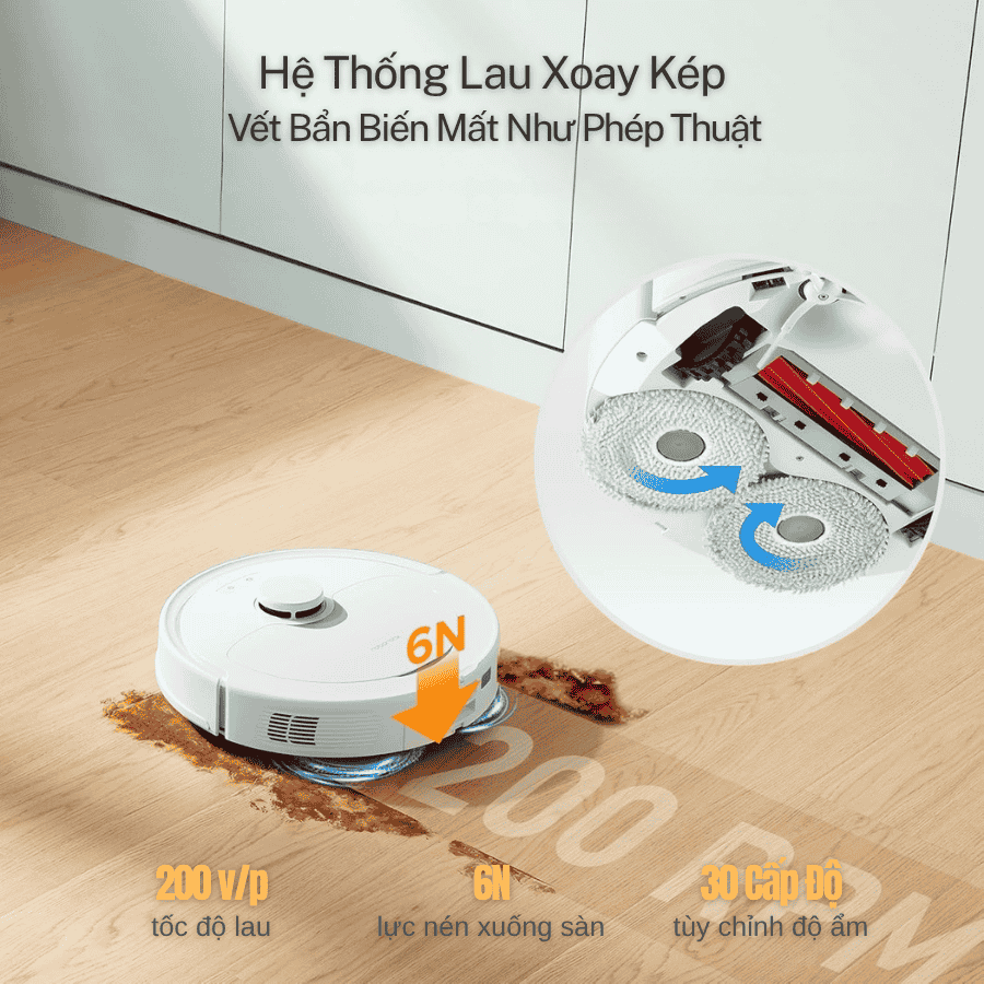  Robot Hút Bụi Lau Nhà Roborock Q Revo - Bảo Hành 24Th