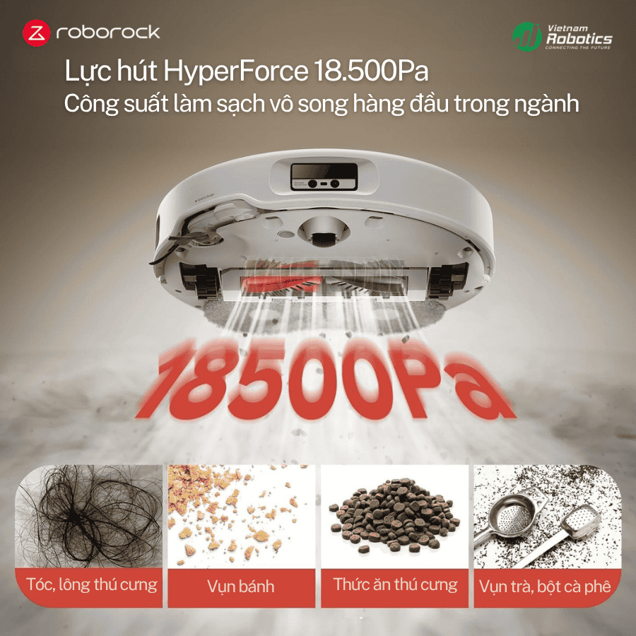  Robot Hút Bụi Lau Nhà Roborock Q Revo Curv - Bảo Hành 24Th
