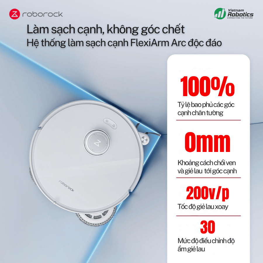  Robot Hút Bụi Lau Nhà Roborock Q Revo Curv - Bảo Hành 24Th