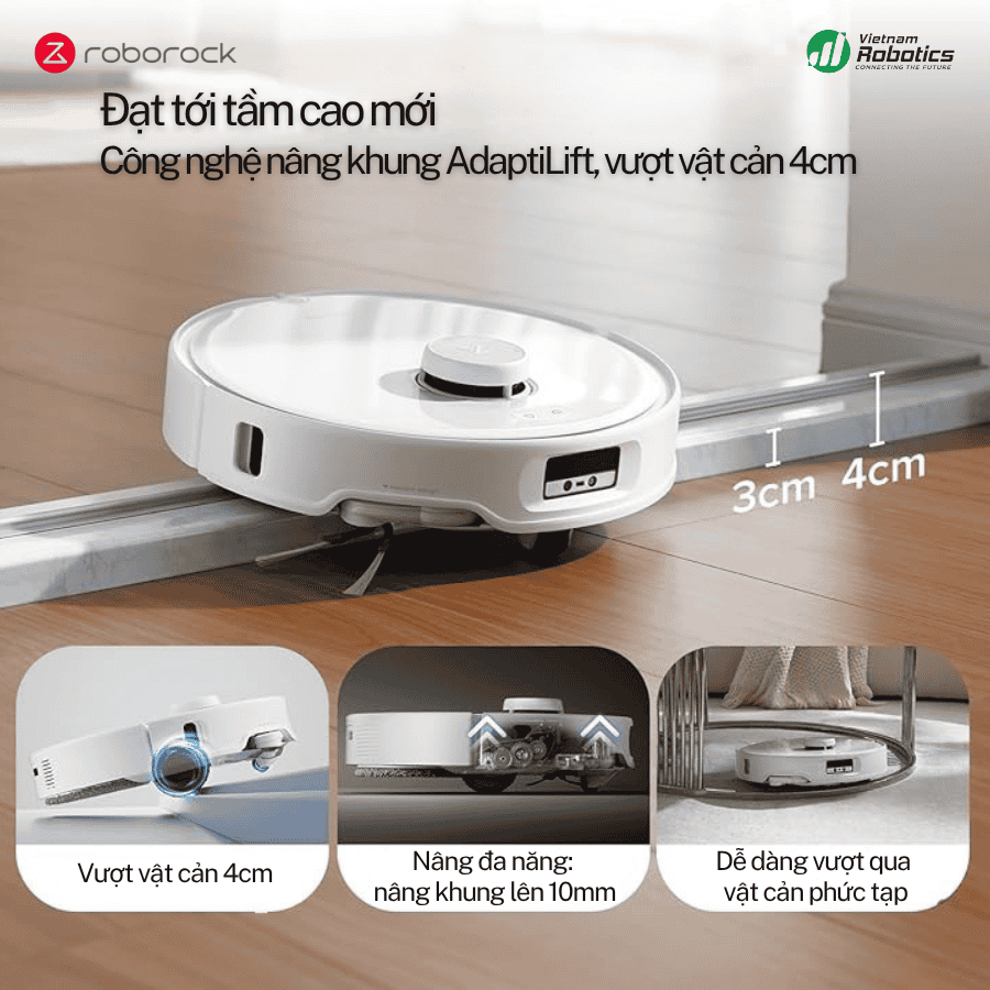  Robot Hút Bụi Lau Nhà Roborock Q Revo Curv - Bảo Hành 24Th
